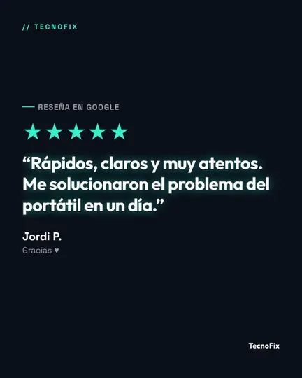 Ejemplo de publicación: una reseña de google